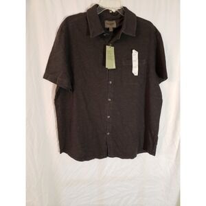 Mens Goodfellow And Co Black Button Down Polo Size L
